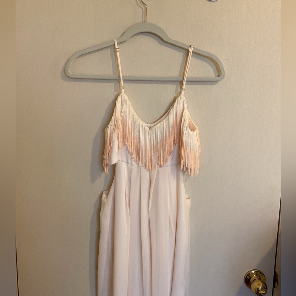 NEW BCBGeneration ombre fringe maxi dress